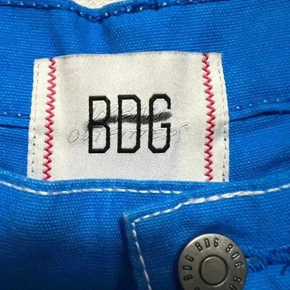 Urban Outfitters BDG Women's Denim Pants, Bright Blue, Size 26, Brand New - Picture 5 of 9